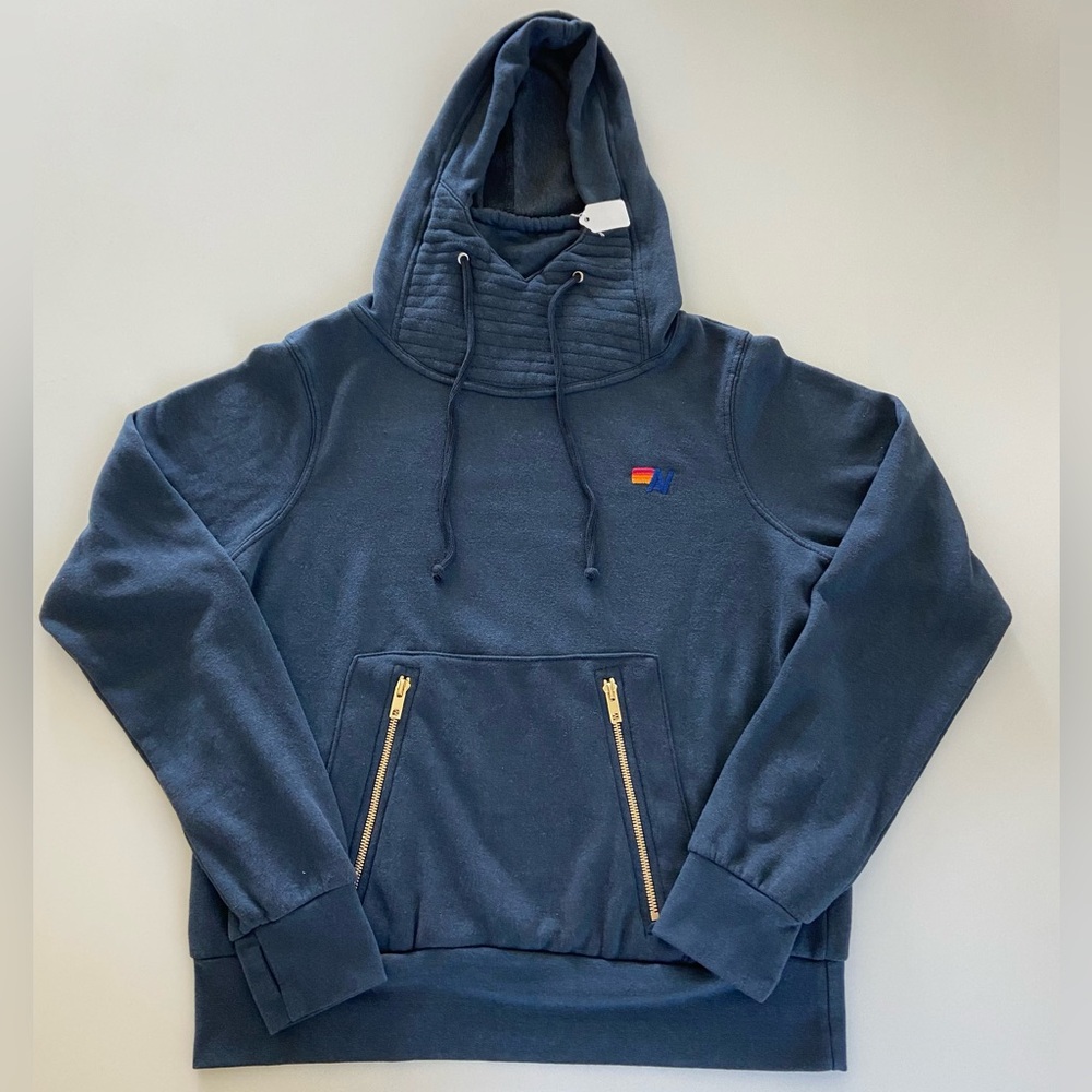 NWT AVIATOR NATION Ninja Pullover Hoodie Charcoal | Unisex Small 🌈